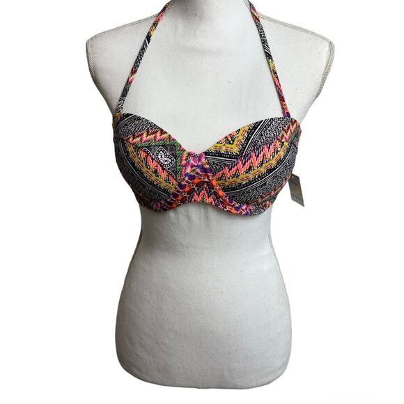 TINIBIKINI SWIMWEAR MULTICOLOR PINK BLACK SWIMMING TOP SIZE MEDIM STYLE: 3021SW - Picture 1 of 6